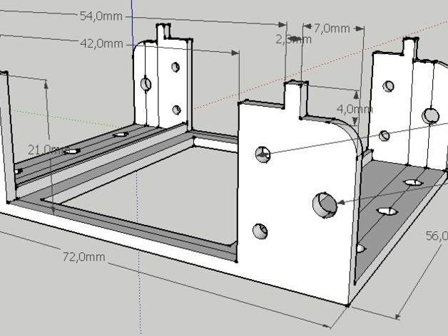 şasi robot servo Robotik arduino 3D print model - Mito3D