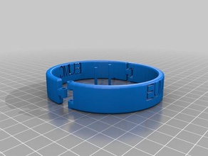 meine angepasste Manschetten Kragen Armbänder 3d print model - Mito3D