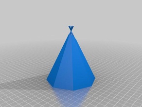 teepee buildings structures 3d print model - Mito3D