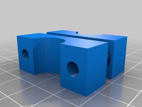 masivo de la abrazadera del tubo 3d las impresoras 15 mm titular el monte parte herramienta útil 3d print model - Mito3D