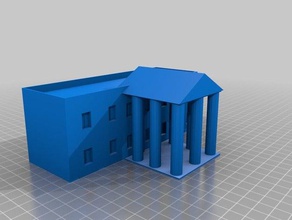 white house makerfaire edition buildings structures thewhitehouse 3d print model - Mito3D