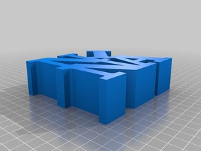 nina-letterform Skulpturen angepasst 3d print model - Mito3D