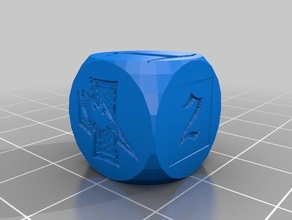 white scars dice customized 3d print model - Mito3D