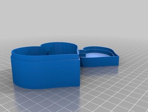 il mio cuore personalizzato scatola contenitori 3d print model - Mito3D