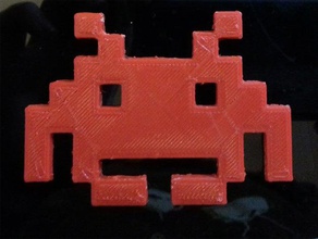 space invader Dekor 3d - Spielzeug video-Spiel 3d print model - Mito3D