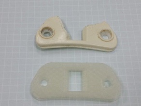 washing machine door locker replacement parts hook 3d print model - Mito3D