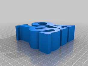 cuore camp parola sculture personalizzato 3d print model - Mito3D