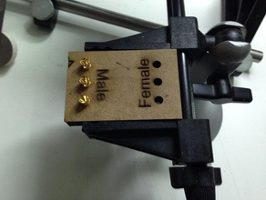 mdf solder rig 35mm bullet connectors hand tools rc 3d print model - Mito3D