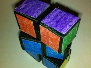 re-revisado 3x2x1 rubiks cube otros rubix de juguete 3d puzzle cubo rubik 3d print model - Mito3D