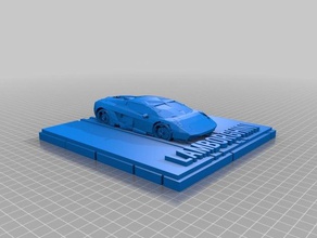 lambo plat form 3d printing tests 3d print model - Mito3D