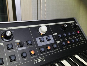 minimoog botão pequeno de dois a música little phatty instrumento musical pla potenciômetro sintetizador 3d print model - Mito3D