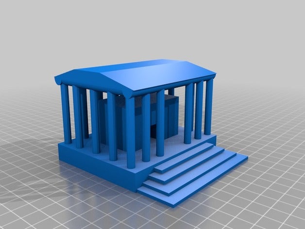 Griechenland Tempel 3d drucken tests 3D print model - Mito3D