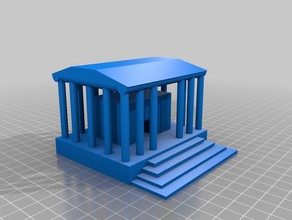la grèce temple 3d de l'impression tests 3d print model - Mito3D