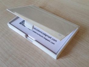 business card case 90x51 mm office holder porta biglietti da visita 3d print model - Mito3D