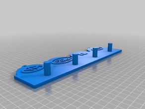 key hanger organization customized 3d print model - Mito3D