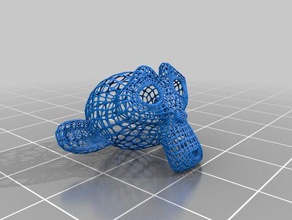 wireframe voroni-like meshing 3d printing 3d print model - Mito3D