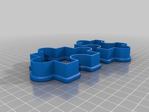 puzzle kurabiye kalıbı mutfak yemek 3d print model - Mito3D