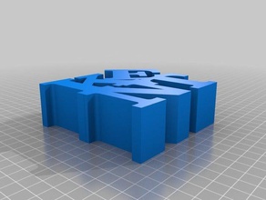 my customized word sculpturekent sculptures 3d print model - Mito3D