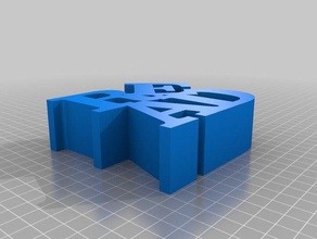 lectura de bloque las esculturas personalizado 3d print model - Mito3D