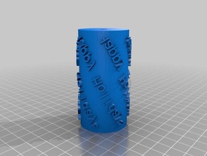 x-mas-roller mini paint roller 2d Kunst angepasst 3d print model - Mito3D