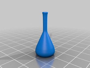 fiole jaugée de l'apprentissage la chimie verrerie laboratoire labware science 3d print model - Mito3D