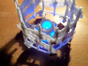 la lumière de cage d'onze ans décor lampe 3d print model - Mito3D
