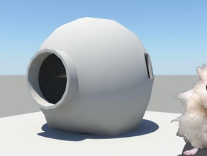 hamster igloo pets house 3d print model - Mito3D
