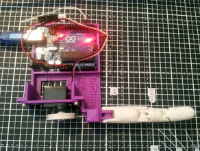 inmoov finger starter 9g servo adapter robotics 3d print model - Mito3D
