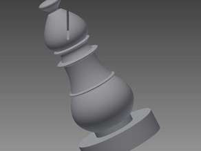 chess piece-bishop bishop 3d print model - Mito3D
