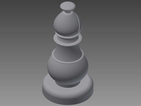 bishop v2 chess 3d print model - Mito3D