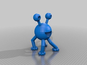 círculo monstro 3d impressão testes criativo idéia animal de estimação 3d print model - Mito3D
