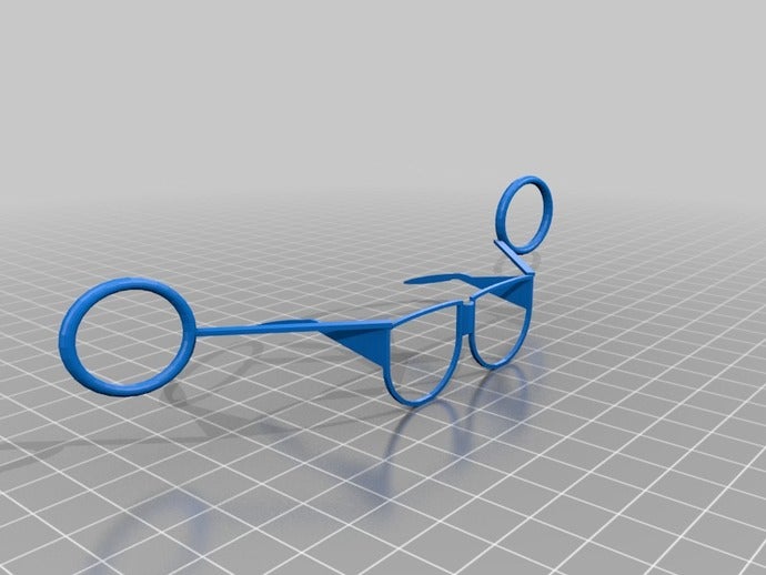 reverse spy glasses wearable 3D print model - Mito3D