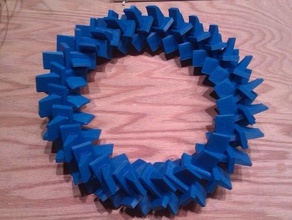 twisted torus unit math art 3d flexible george hart knot theory modular puzzle rapman reprap troid 3d print model - Mito3D