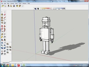 xmas robot heykeller 3d print model - Mito3D