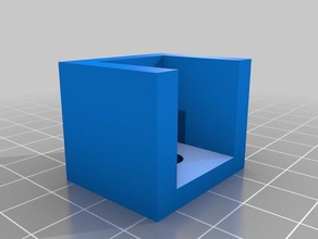 sombra haste quadrada tubos de suporte parede organização personalizado 3d print model - Mito3D