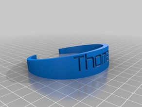 thomas pulseira pulseiras personalizado 3d print model - Mito3D