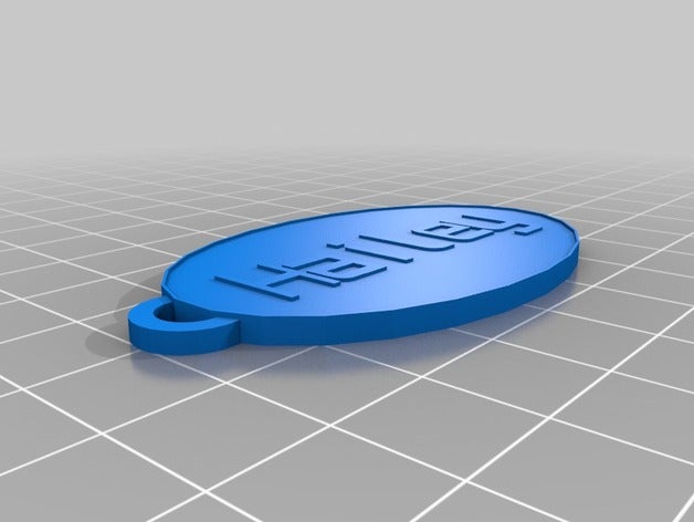 meu personalizada chaveiro oval chaveiros 3D print model - Mito3D