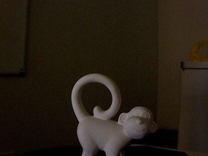 monkey sculpture scan art makerbotdigitizer 3d print model - Mito3D