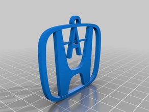 il mio personalizzato di auto honda catena chiave portachiavi 3d print model - Mito3D