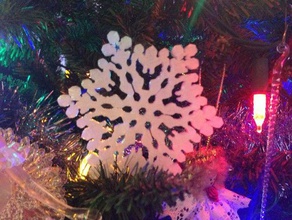 angel snowflake ornament decor christmas 3d print model - Mito3D