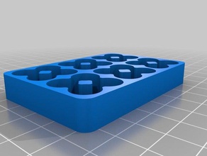özelleştirilmiş aaa Pil benim 4x6 tepsi organizasyon 3d print model - Mito3D