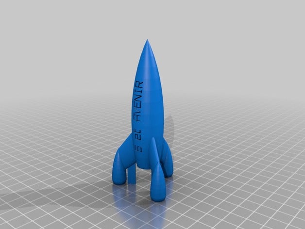 rocket 3 et avenir décor personnalisé 3D print model - Mito3D