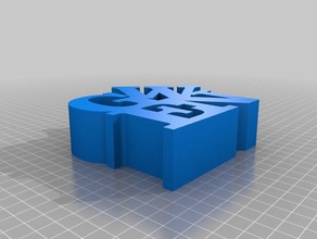 giffels webster word block Skulpturen angepasst 3d print model - Mito3D