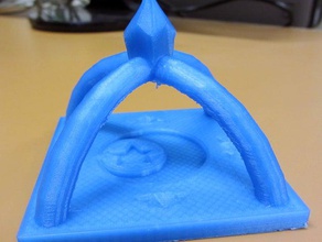 cristal de la plaque l'art 3d print model - Mito3D