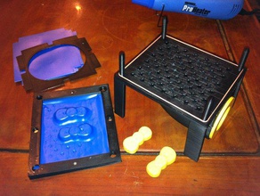 retangular vácuo ex-pernas a máquina as ferramentas moldes dos doces úteis vacuform 3d print model - Mito3D