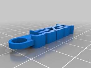 keyring - Organisation angepasst 3d print model - Mito3D