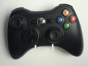 controlador xbox 360 suporte de montagem na parede jogos vídeo titular monte um playstation branco 3d print model - Mito3D