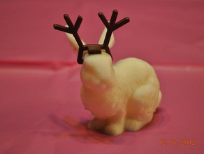 reindeer antlers stanford bunny animals christmas why not 3d print model - Mito3D