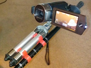 poste de senderismo trípode cámara clip deporte al aire libre stickp stickpi stickpic montaje en 3d print model - Mito3D