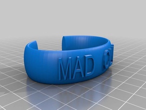 mad club bracelets customized 3d print model - Mito3D